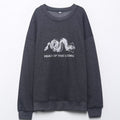 Women's autumn animal print wash effect hoodie