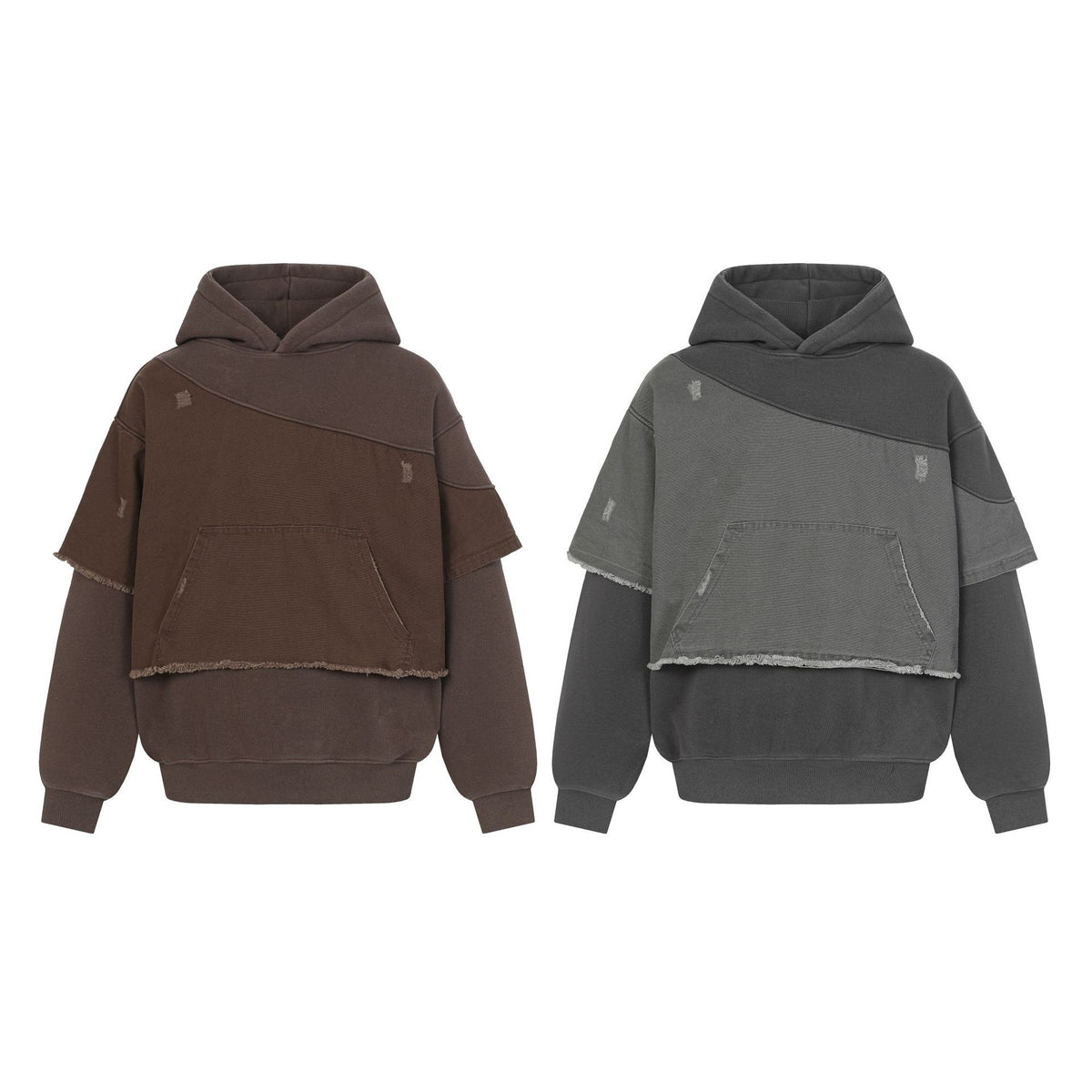 Wash and stir fry snowflakes with velvet hoodie