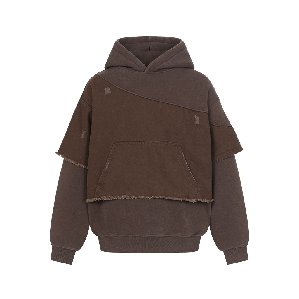 Wash and stir fry snowflakes with velvet hoodie
